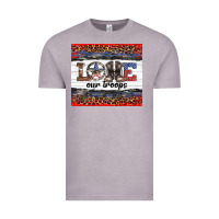 Vintage Zinc armed forces day love our troops Vintage Tee - Artiststas