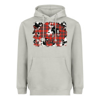 Moon Dust Christmas Plaid Cowhide Pattern Background Heavyweight Hoodie - RanaPortraitStore