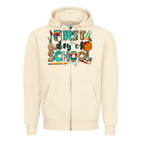 Sandshell first day of school Zipper Hoodie - NancyCooperArtShop