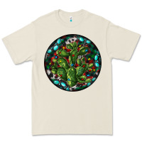 Bone Christmas Santa Claus round Premium Tee - RanaPortraitStore