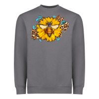 Storm bee sunflower leopard Heavyweight Sweatshirt - AdoDesignShop