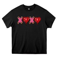 Black valentine's day xoxo heart balloon Heavy Core Tee - RanaPortraitStore