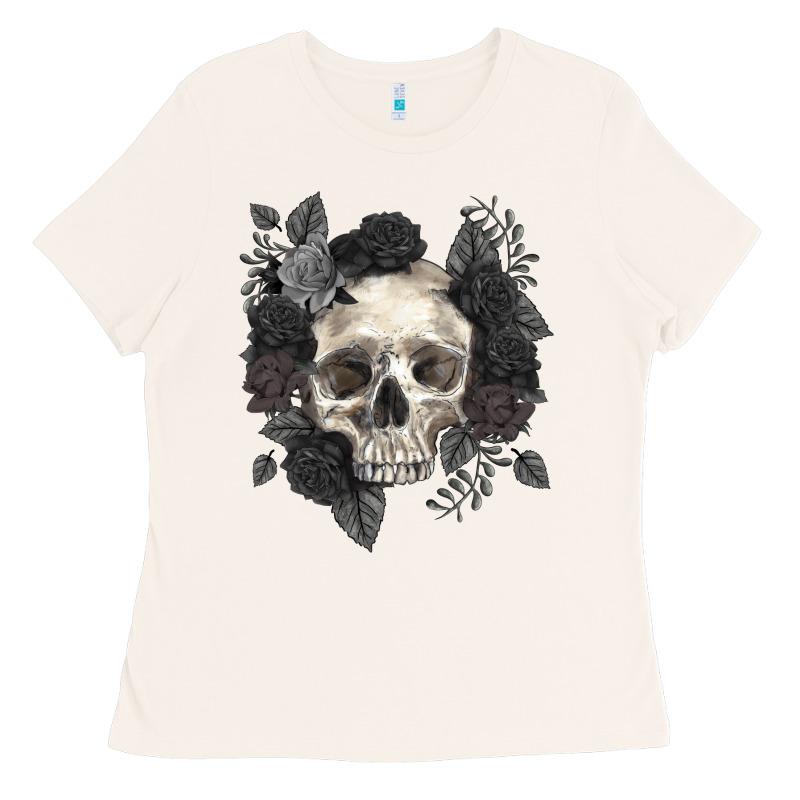 Floral Skull Ladies Tee by RanaPortraitStore | Teevron