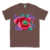 Chestnut love balloons and pink valentines telephone Classic Tee - AdoDesignShop