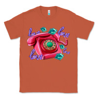 Copper love balloons and pink valentines telephone Classic Tee - AdoDesignShop
