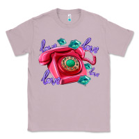 Lilac love balloons and pink valentines telephone Classic Tee - AdoDesignShop