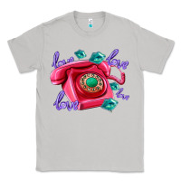 Moon Dust love balloons and pink valentines telephone Classic Tee - AdoDesignShop