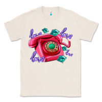 Natural love balloons and pink valentines telephone Classic Tee - AdoDesignShop
