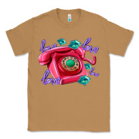 Toasted Coconut love balloons and pink valentines telephone Classic Tee - AdoDesignShop