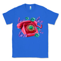 True Royal love balloons and pink valentines telephone Classic Tee - AdoDesignShop