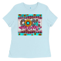 Baby Blue cool mom Ladies Tee - JahusDesignShop