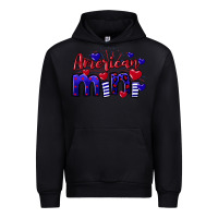 Black American Mini  4th of July Urban Hoodie - CowGirlArtShop