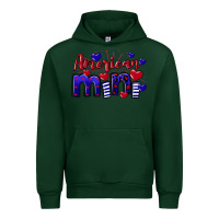 Forest Green American Mini  4th of July Urban Hoodie - CowGirlArtShop