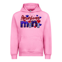 Fuchsia Pink American Mini  4th of July Urban Hoodie - CowGirlArtShop