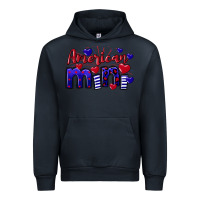 Navy American Mini  4th of July Urban Hoodie - CowGirlArtShop