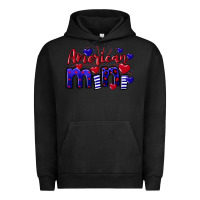 Pigment Black American Mini  4th of July Urban Hoodie - CowGirlArtShop