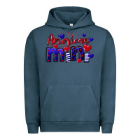 Pigment Midnight Navy American Mini  4th of July Urban Hoodie - CowGirlArtShop