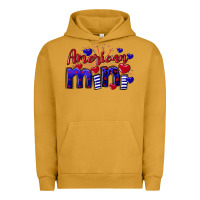Pigment Peanut Butter American Mini  4th of July Urban Hoodie - CowGirlArtShop