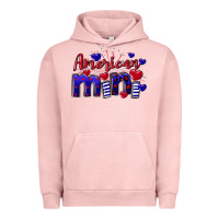 Pigment Salmon American Mini  4th of July Urban Hoodie - CowGirlArtShop