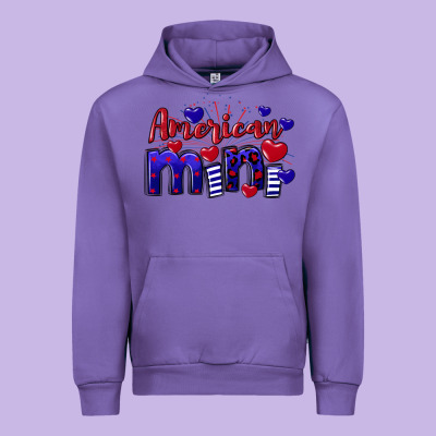 American Mini  4th Of July Urban Hoodie Designed By Cowgirlartshop