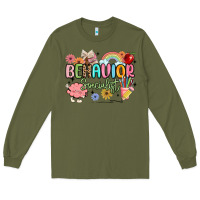 Army Green behavior specialist Long Sleeve Tee - MaliasSmallBusiness