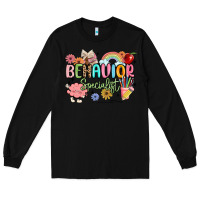 Black behavior specialist Long Sleeve Tee - MaliasSmallBusiness