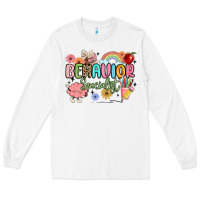 White behavior specialist Long Sleeve Tee - MaliasSmallBusiness