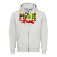 Dove Grey mimi claus Zipper Hoodie - MaliasSmallBusiness