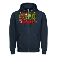 Navy mimi claus Zipper Hoodie - MaliasSmallBusiness