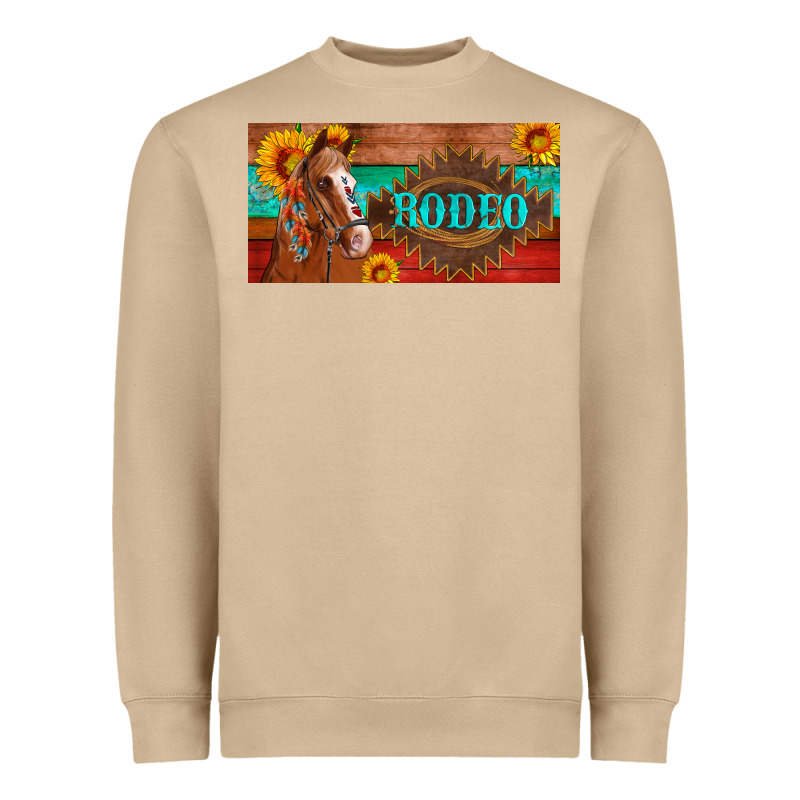 Aztec Horse Cactus And Sunflowers License Plate Template Heavyweight Sweatshirt by Artiststas | Teevron