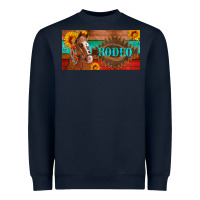 Navy aztec horse cactus and sunflowers license plate template Heavyweight Sweatshirt - Artiststas