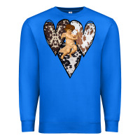 True Royal Country Cupid Valentine Cowhide Heart Premium Sweatshirt - Bettercallsaul