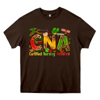 Chocolate Brown certified nursing assistant juneteenth Heavy Core Tee - Zillion Design Studio