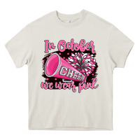 Cream in october we wear pink cheer Heavy Core Tee - BarkalooDesign