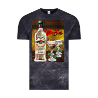 Cloud Black martini Vintage Tee - AdoDesignShop