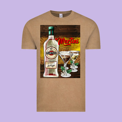 Martini Vintage Tee Designed By Adodesignshop