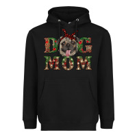 Black Christmas Dog Mom Heavyweight Hoodie - RanaPortraitStore