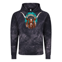 Cloud Black texas longhorn indian headdress Vintage Hoodie - JahusDesignShop