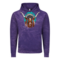 Cloud Purple texas longhorn indian headdress Vintage Hoodie - JahusDesignShop