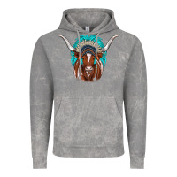 Cloud Rock texas longhorn indian headdress Vintage Hoodie - JahusDesignShop