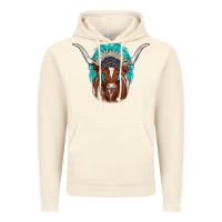 Vintage Artic texas longhorn indian headdress Vintage Hoodie - JahusDesignShop