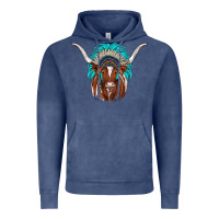 Vintage Denim texas longhorn indian headdress Vintage Hoodie - JahusDesignShop