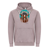 Vintage Zinc texas longhorn indian headdress Vintage Hoodie - JahusDesignShop