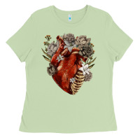 Matcha Flower anatomical heart Ladies Tee - RanaPortraitStore