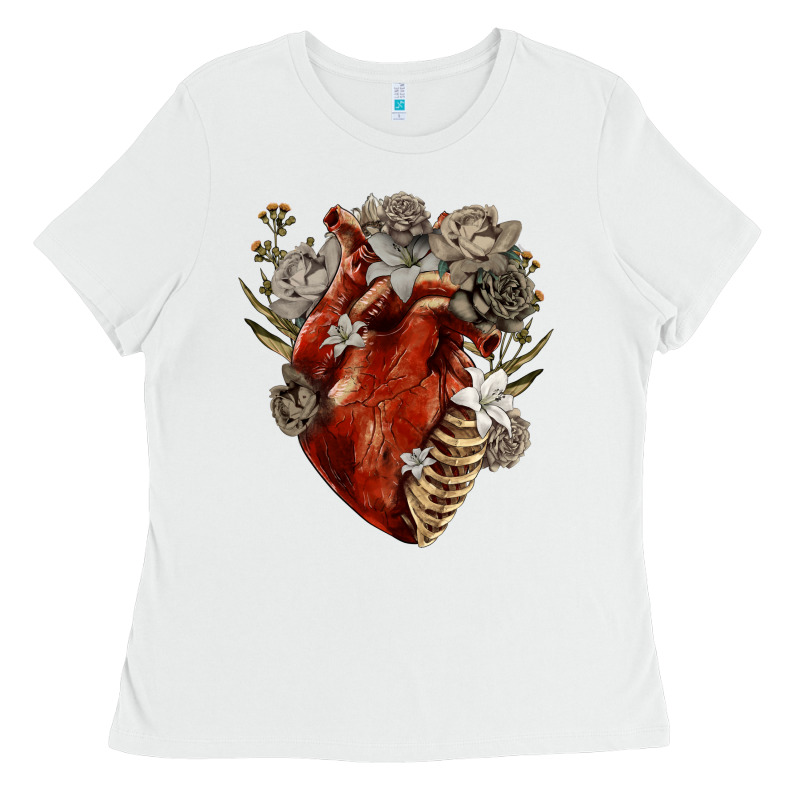 Flower Anatomical Heart Ladies Tee by RanaPortraitStore | Teevron