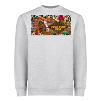 Heather Grey (preview)western turquoise gemstone horse cowhide leopard floral backg Heavyweight Sweatshirt - Artiststas