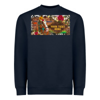 Navy (preview)western turquoise gemstone horse cowhide leopard floral backg Heavyweight Sweatshirt - Artiststas