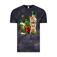 Cloud Black cocrtail martini and gift and snow Vintage Tee - AdoDesignShop