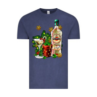 Cocrtail Martini And Gift And Snow Vintage Tee | Teevron