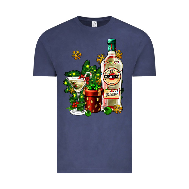 Cocrtail Martini And Gift And Snow Vintage Tee by AdoDesignShop | Teevron